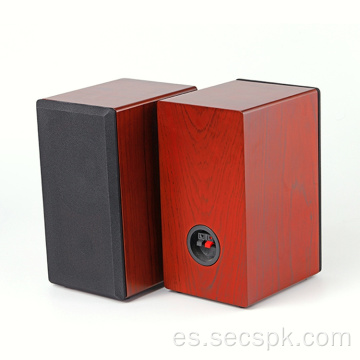 Caja de altavoz de escritorio de madera de 3 ″